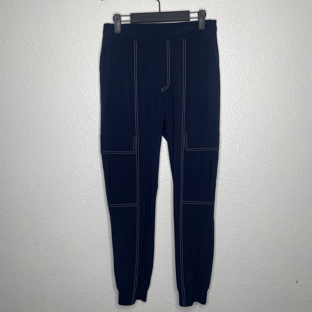 Athleta Pants Womens Size 2 Chelsea Utility Jogger Navy Blue Pull On Athleisure
